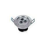 Dimmable 3 Watt LED Ceiling Downlights 2.5 Inch Bridgelux With Silver Aluminum Housing