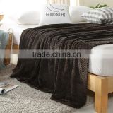 Chinese Factory Warm big waffle jacquard Fleece Blanket