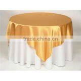 Satin Table Cover Fashion Tablecloth Satin Overlay for Round Table Wedding Satin Table Overlay