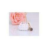 Bag Rhinestone Keychain Car Keychain Bags Hangings