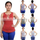 Women Sexy Crop Top Cami Sleeveless Strappy Stretchy Chill Summer Party Tank Top thumbnail-1