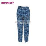 Latest Custom Design Women Floral Printed Casual Chinos Pants Twill Pants thumbnail-2