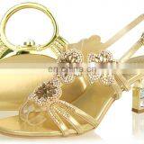 Gold High Heel Shoes Low Price thumbnail-1