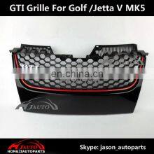 Front Grille for VW Jetta 05 V GTI , GTI Grill Red Trim Line for Jetta Mk5 thumbnail-2