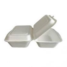 Eco friendly biodegradable containers sugarcane burger box bagasse packaging box packaging