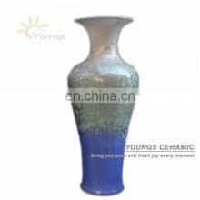 Jingdezhen Crystalline Glazed Large Ceramic Porcelain Vase 39''H thumbnail-1