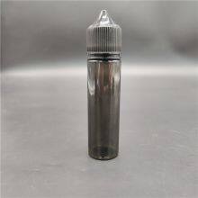 Clear Black 60ml Tall V3 E-liquid Bottle Childproof Squeeze Plastic Pet E-juice Vape Oil Dropper Bottle thumbnail-1