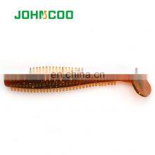 JOHNCOO 94mm 4.2g Soft Bait Swimbait Shad Worm Artificial Fishing Lures 6pcs/bag thumbnail-5