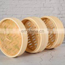 New Arrival 2 Tier 8 Inch 12 Inch Bamboo Steamer Basket Dumpling Vegetable Steamer Multilayer Cooking Steamer Basket thumbnail-5