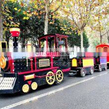 Amusement Rides Battery Powered Ride on Train Electric Trackless Train for Sale thumbnail-5