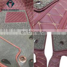 Auto Accessories Vehicle Interior Leather Floor Car Mats 5 Seat Set for Ssangyong Kyron 2007-2015 thumbnail-5