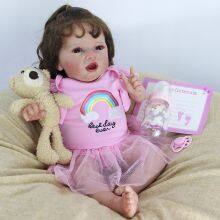 22-inch New Reborn Doll Pure Hand Painted Simulation Baby Doll Soft Realistic Reborn Baby Toys thumbnail-3