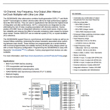 SI5395B-A13547-GM QFN-64 Clock Jitter Eliminator and Synchronizer SKYWORKS Original Stock