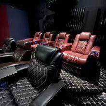 High-end Villa Home Theater Sofa Home Movie Hall Sofa Audio-visual Studio Multi-functional Electric Leather Sofa thumbnail-1