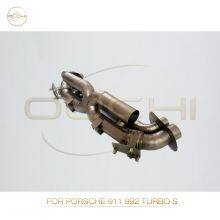 Exhaust Titanium Catback for Porsche 911 992 Turbo S/997.1 Turbo/ 997.2 Turbo/cayman 981 Electronic Valve High-performance Automotive Exhaust Parts