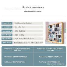 Heavy Duty Metal Library Shelving PCB049 |1.2mm SPCC Steel Double-Sided Bookstack With Adjustable Laminate for School & Public Libraries thumbnail-3