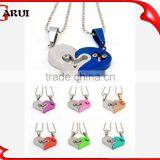 Accessories Heart Necklaces Plate Color Couple Half Heart Pendants thumbnail-1