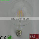 LED Light Bulb 4W E27 G125/G95/G80 LED Filament Bulb Transparent Glass