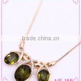 2016 Fashion Long Chain Crystal Pendant Necklace Simple Design Women Jewelry thumbnail-1