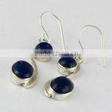 Excellent Deep Blue Lapis 925 Sterling Silver Earring, 925 Silver Jewelry, Sterling Earrings thumbnail-3