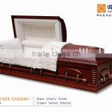 Male Esther Cherry Coffin(Carb Certificated) Funeral Home Accessories thumbnail-1