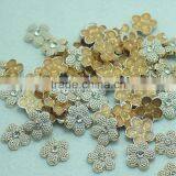 Factory Wholesale 2015 New Fashion Flower Hotfix Studs With White, Black and Antic Brass, Hot Fix Alloy Studs, Hotfix Studs thumbnail-1