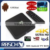 M8S Android TV BOX 2GB/8GB Dual WIFI Android 4.4 Amlogic S812 4K Full HD Smart TV BOX