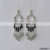 Pretty Seed Bead Tassel Dangle Earrings thumbnail-2