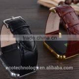 15$ W90 Bluetooth Smart Watch 6260A Men Luxury Leather Business Wristwatch Knight Full View HD thumbnail-6