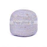 Natural Furnish Vintage Wool Jute Poufs Styles thumbnail-1