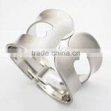 Wholesale High Quality Hammered Craft Metal Jewelry Wide Cuff Bangles thumbnail-3