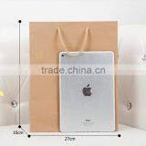 Flat Handle Pantone Color Printing Kraft Brown Paper Bag