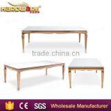 Wholesale Rose Gold Stainless Steel Wedding Table Square Dining Table Quality Choice thumbnail-4