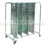PCB ESD Stainless Steel Turnover Cart Antistatic Turnover Trolley