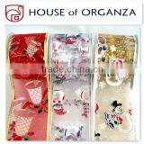 Christmas Organza Wired Ribbon for Gift Decoration thumbnail-1