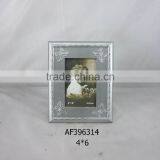 Wood Antique Silver Photo Frame With Metal Butterflys on Conners thumbnail-1