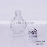Rose Shape Perfume Liquid Empty Glass Bottle 0.5oz thumbnail-2
