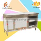 Vietnam widely use Stainless Steel Commercial Kitchen counter with two sliding doors