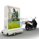 YEESO Mini Advertising Billboard, Motorcycle Mobile Light Box thumbnail-2