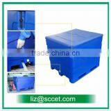 600L Size LLDPE+PU Insulated Cooler for Fish Cooling (by Four Side Forklift ) thumbnail-3
