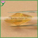 Wholesale Double Back Pointed Champagne Heart Shape Glass Gemstone for Pendant thumbnail-2