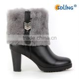 wool material lady shoe boot for your choice