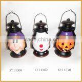 Ceramic Lantern With Tealight Holder for Halloween Lantern Decoration