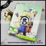 Cartoon Case for Ipad Air Tablet pc Cute Minions Case for Ipad 6 Tablet Case for Ipad Air Waterproof Leather Case for Ipad Air