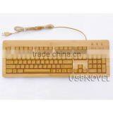 HOT!High Quality Bamboo Keyboard - Perfect Christmas Gift