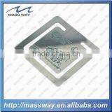 Custom Funny Square Etched Brass Stainless Steel Silver Metal Bookmark