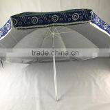 Hot Sale Cheap Windproof 120cm*8K Radius Polyester uv Cloth Beach Umbrella thumbnail-3