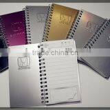 Portable Quick Notes Pad / Metal Cover Spiral Bound Memo Pad/paper Writing Notebook
