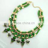 New Arrival Statement Jewelry 18K Gold Wire Rope Chunky Necklace thumbnail-6