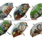 Beautiful Carton Dog Print Automatic Kid Heat Transfer Printi Umbrella thumbnail-3